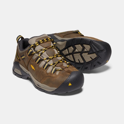 Keen Detroit Xt Int. Met Steel Tå Arbetsskor Dam Bruna Guld | YNVUX4935