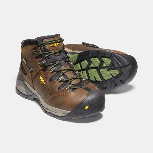 Keen Detroit Xt Mid Vattentäta Steel Tå Arbetskängor Herr Bruna | BJFIE6120