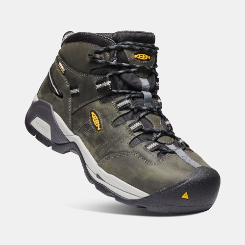 Keen Detroit Xt Mid Vattentäta Steel Tå Arbetskängor Herr Olivgröna Svarta | WSRDT4516