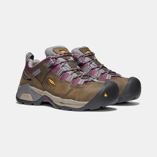 Keen Detroit Xt Steel Tå Arbetsskor Dam Mörkolivgröna | UMSKT6873