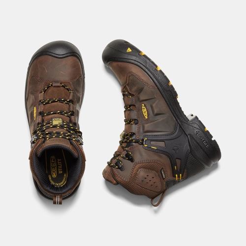 Keen Dover 6 Wp Arbetskängor Herr Bruna Svarta | LHXKB9208