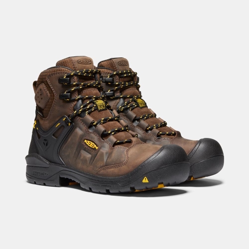 Keen Dover 6 Wp Arbetskängor Herr Bruna Svarta | LHXKB9208