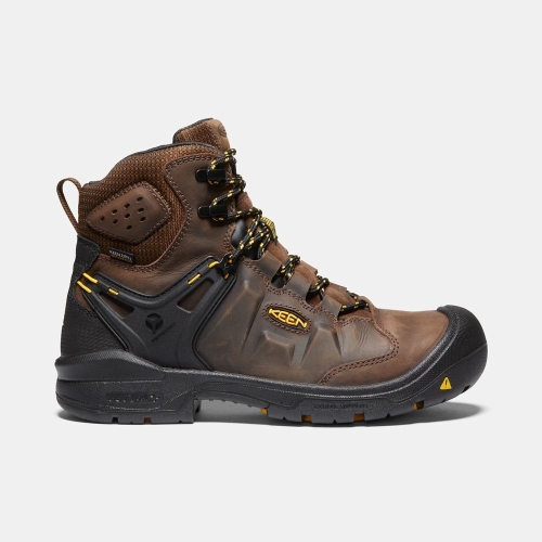 Keen Dover 6 Wp Arbetskängor Herr Bruna Svarta | LHXKB9208