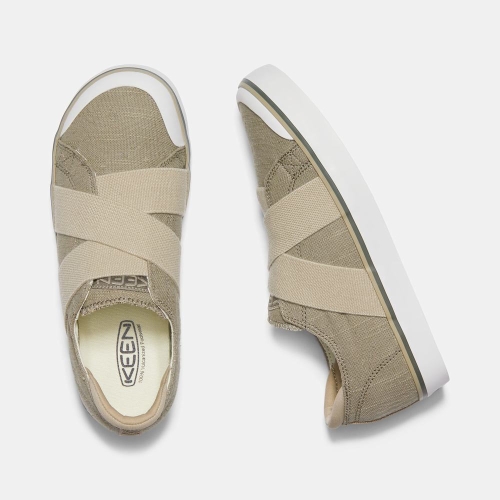 Keen Elsa III Gore Sneakers Dam Olivgröna | DZKGY7486