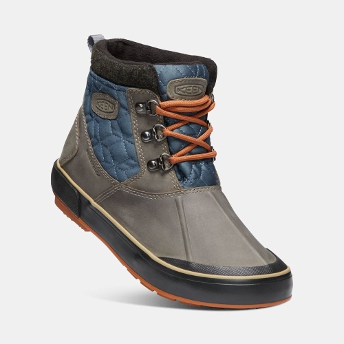 Keen Elsa II Vattentäta Quilted Ankelboots Dam Mörkgrå Blå | ERZBA6951