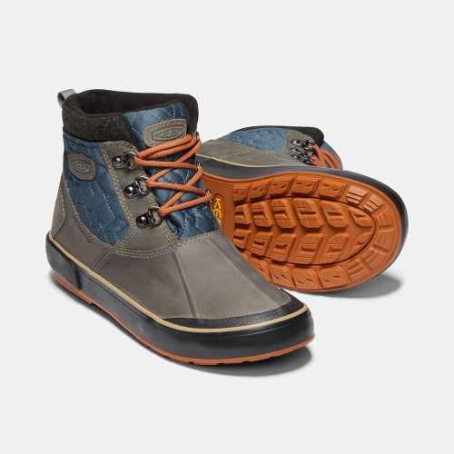 Keen Elsa II Vattentäta Quilted Ankelboots Dam Mörkgrå Blå | ERZBA6951