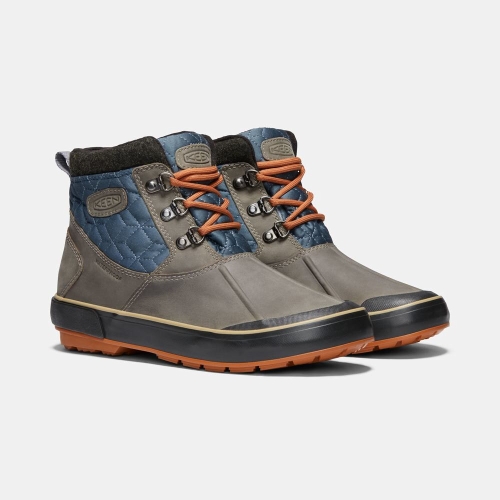 Keen Elsa II Vattentäta Quilted Ankelboots Dam Mörkgrå Blå | ERZBA6951