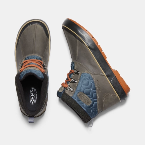 Keen Elsa II Vattentäta Quilted Ankelboots Dam Mörkgrå Blå | ERZBA6951