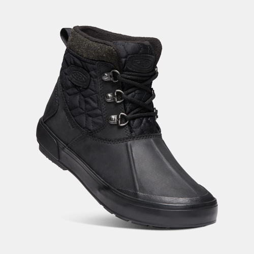 Keen Elsa II Vattentäta Quilted Ankelboots Dam Svarta | KPIJT9461