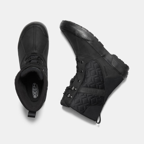 Keen Elsa II Vattentäta Quilted Vinterkängor Dam Svarta | IQPBT4690