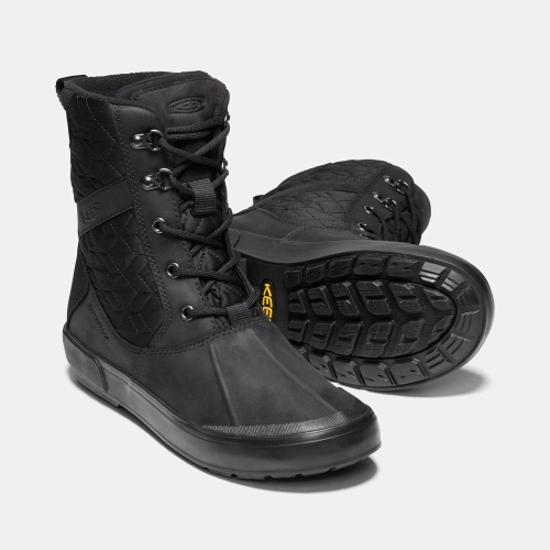 Keen Elsa II Vattentäta Quilted Vinterkängor Dam Svarta | IQPBT4690