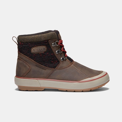 Keen Elsa II Vattentäta Wool Ankelboots Dam Bruna Svarta | JUCAS6753