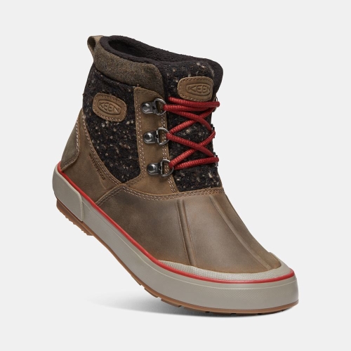 Keen Elsa II Vattentäta Wool Ankelboots Dam Bruna Svarta | OWEIV3098