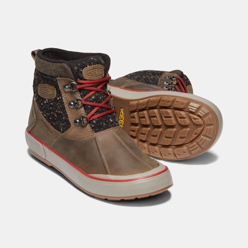 Keen Elsa II Vattentäta Wool Ankelboots Dam Bruna Svarta | OWEIV3098