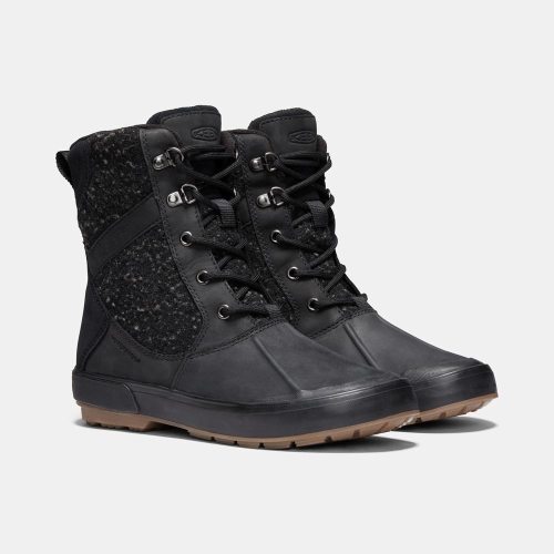 Keen Elsa II Vattentäta Wool Vinterkängor Dam Svarta | JHNAW4190