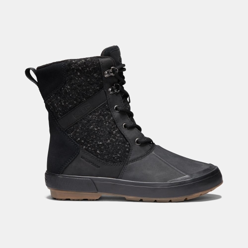 Keen Elsa II Vattentäta Wool Vinterkängor Dam Svarta | JHNAW4190