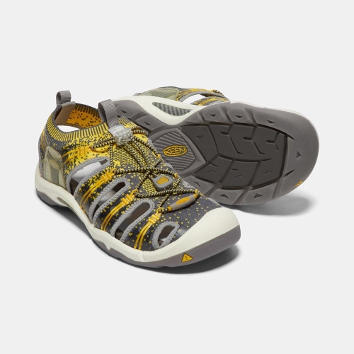 Keen Evofit One Sandaler Herr Grå Gula | WDMZI3940