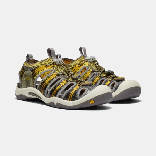 Keen Evofit One Sandaler Herr Grå Gula | WDMZI3940
