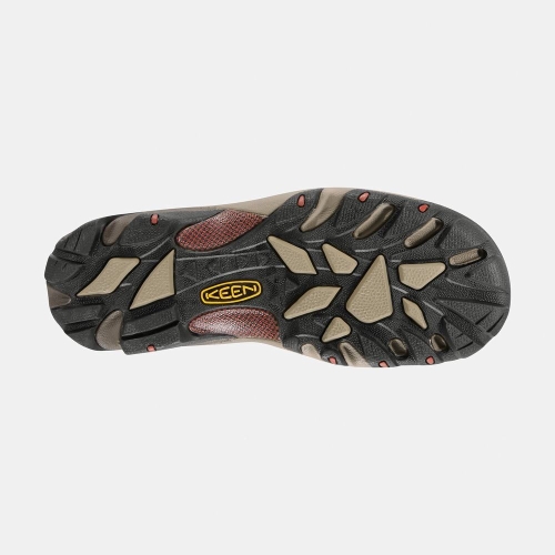 Keen Flint Mid Steel Tå Arbetskängor Herr Bruna Svarta | LFZAR9740