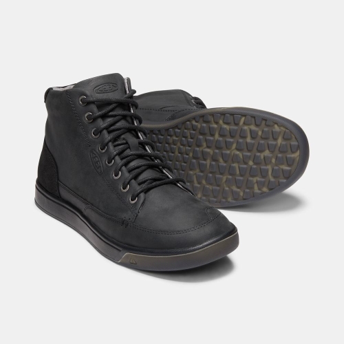 Keen Glenhaven Mid Casual Skor Herr Svarta | FISAK7195