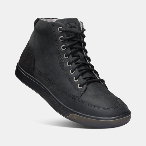 Keen Glenhaven Mid Casual Skor Herr Svarta | FISAK7195