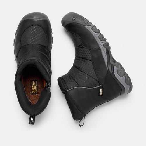 Keen Hoodoo III Low Zip Vinterkängor Dam Svarta | UJOAY8497