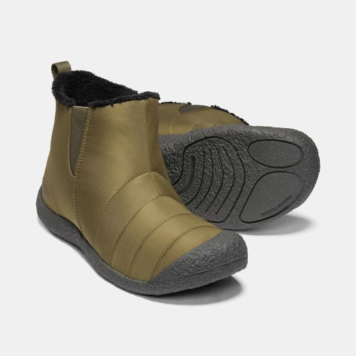 Keen Howser Mid Nylon Tofflor Stövlar Herr Olivgröna | NEKBJ2368