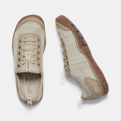 Keen Hush Knit Casual Skor Dam Beige | HGFZB8546