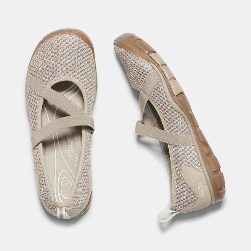 Keen Hush Knit Mary Jane Skor Dam Beige | XOKAC2318