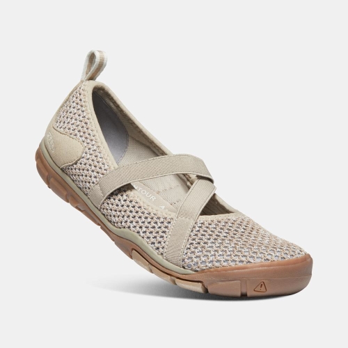 Keen Hush Knit Mary Jane Skor Dam Beige | XOKAC2318