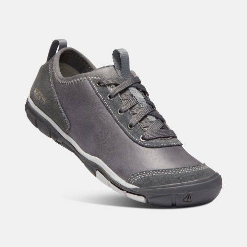 Keen Hush Läder Cnx Casual Skor Dam Mörkgrå | DKUGR1206