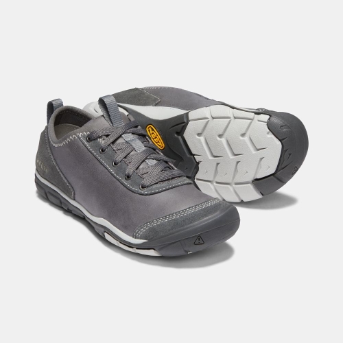 Keen Hush Läder Cnx Casual Skor Dam Mörkgrå | DKUGR1206