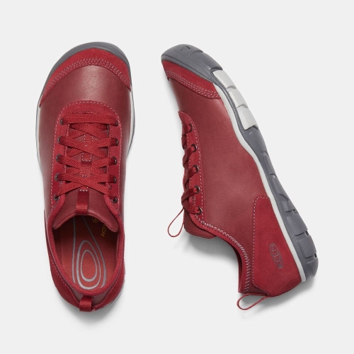 Keen Hush Läder Cnx Casual Skor Dam Röda | MFZLT6302