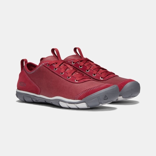Keen Hush Läder Cnx Casual Skor Dam Röda | MFZLT6302
