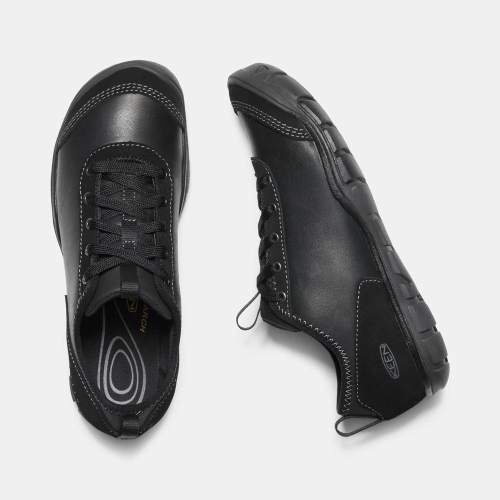 Keen Hush Läder Cnx Casual Skor Dam Svarta | LQIPN1593