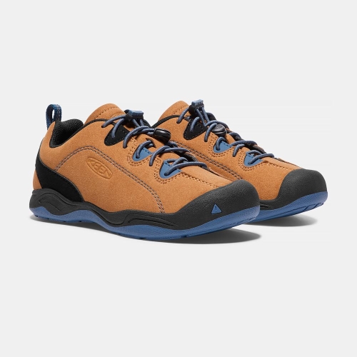 Keen Jasper Casual Skor Barn Bruna Blå | IZBXT4683