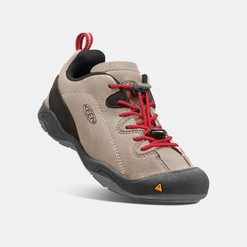 Keen Jasper Casual Skor Barn Khaki Röda | MGIQV3205