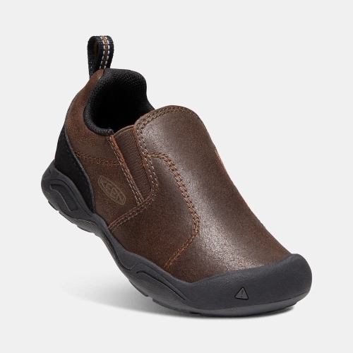 Keen Jasper Slip On Skor Barn Mörkbruna | SLAWM8017