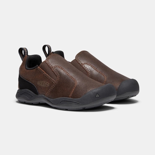 Keen Jasper Slip On Skor Barn Mörkbruna | SLAWM8017