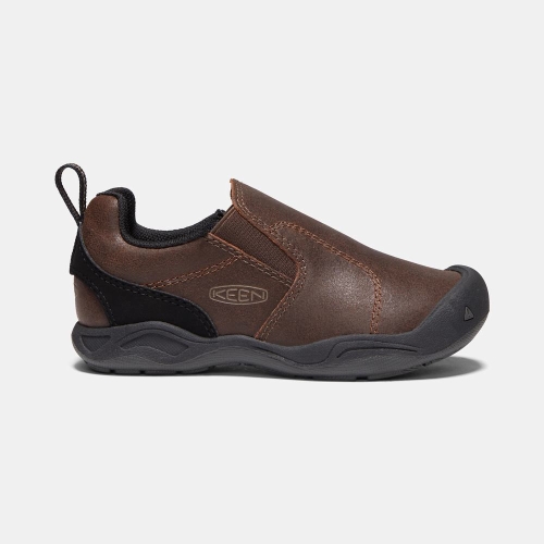 Keen Jasper Slip On Skor Barn Mörkbruna | SLAWM8017