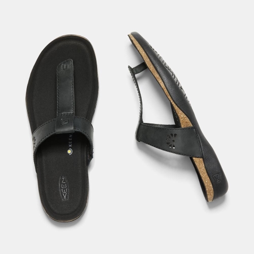Keen Kaci Ana Posted Sandaler Dam Svarta | HIPFO4703