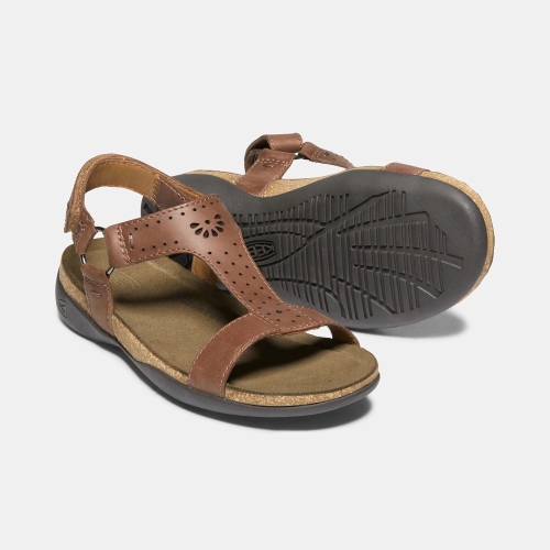 Keen Kaci Ana T-strap Sandaler Dam Bruna | LPCSD1398