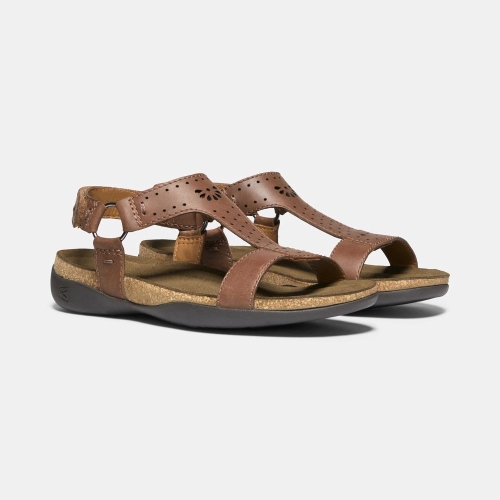 Keen Kaci Ana T-strap Sandaler Dam Bruna | LPCSD1398