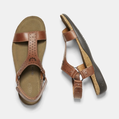 Keen Kaci Ana T-strap Sandaler Dam Bruna | LPCSD1398