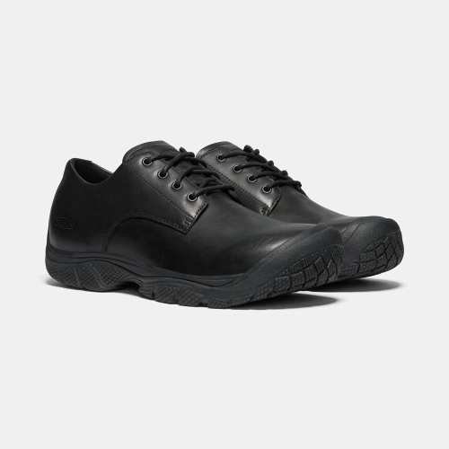 Keen Kanteen Oxford Soft Tå Arbetsskor Herr Svarta | OYILH8402