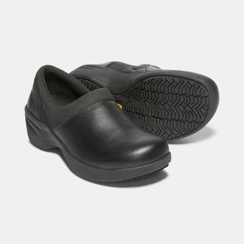 Keen Kanteen Soft Tå Arbetsskor Dam Svarta | AKDNX6182