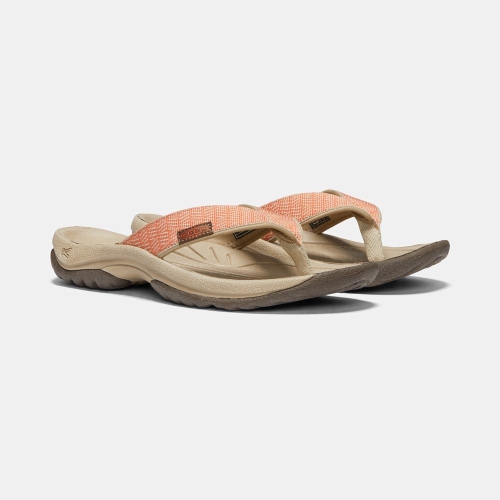 Keen Kona Flip II Flip-Flops Dam Orange Khaki | LOFMC6347