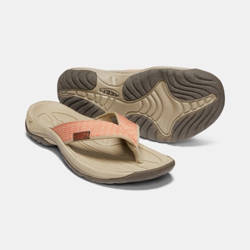 Keen Kona Flip II Flip-Flops Dam Orange Khaki | LOFMC6347