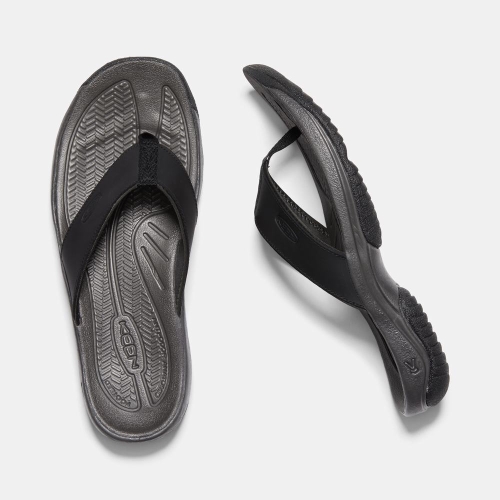 Keen Kona Flip Premium Flip-Flops Herr Svarta | FQPMC3968
