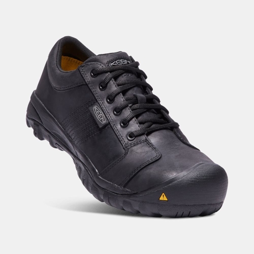 Keen La Conner Esd Aluminum Tå Arbetsskor Herr Svarta | PACZY2491